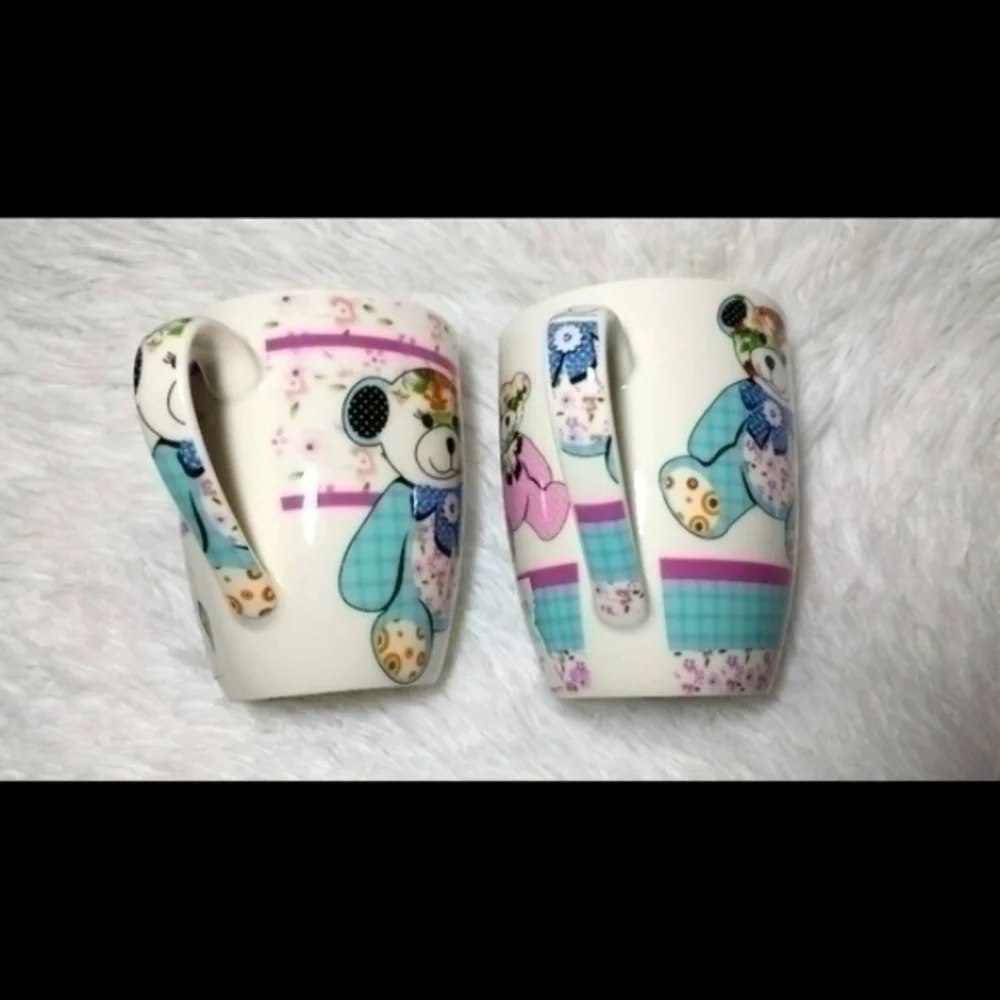 All For You Patchwork Teddy Bear Ceramic M…
